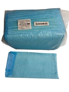 Disposable Blue Underpad Bed Pads for dogs. 20 Pack New.